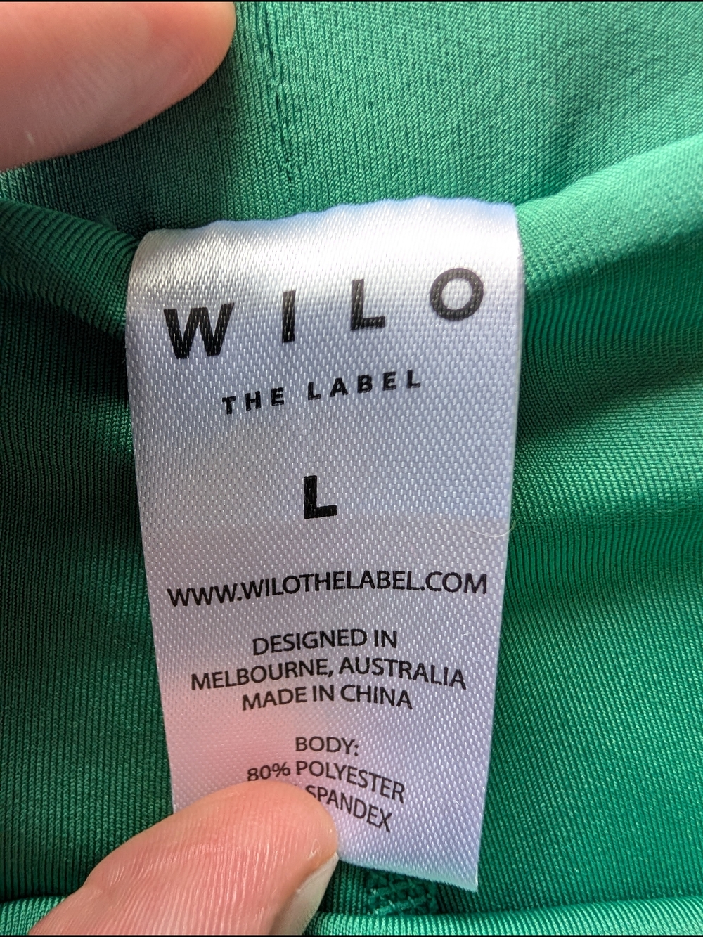 Wilo Green Sports Bra and Skort - Picture 3 of 4